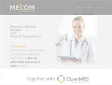 Tablet Screenshot of mekomsolutions.com